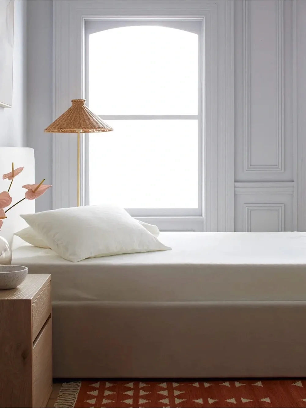 NWOT Queen European Linen Fitted Sheet Set in Ivory - $124
